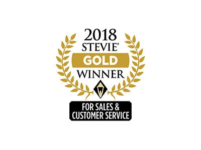 Stevie Award-Gold Award for Global Sales Team of the Year 2018 